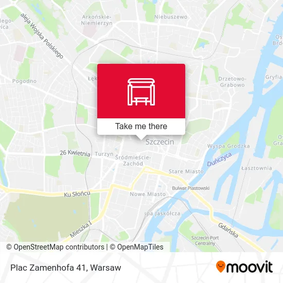 Карта Plac Zamenhofa 41