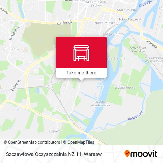 Карта Szczawiowa Oczyszczalnia NŻ 11