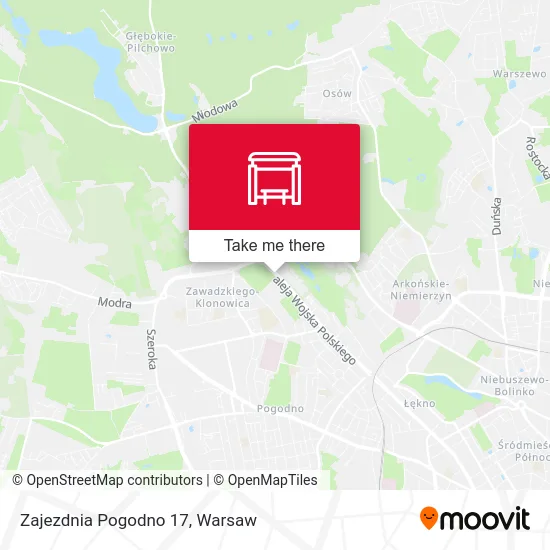 Карта Zajezdnia Pogodno 17