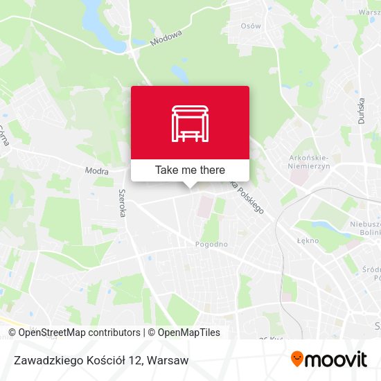 Zawadzkiego Kościół 12 map