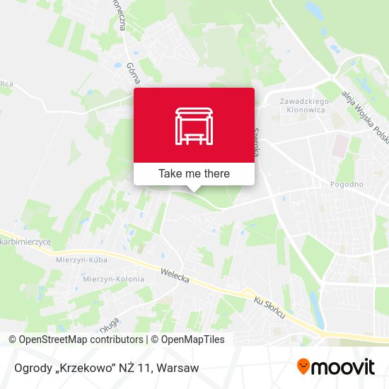 Ogrody „Krzekowo” NŻ 11 map