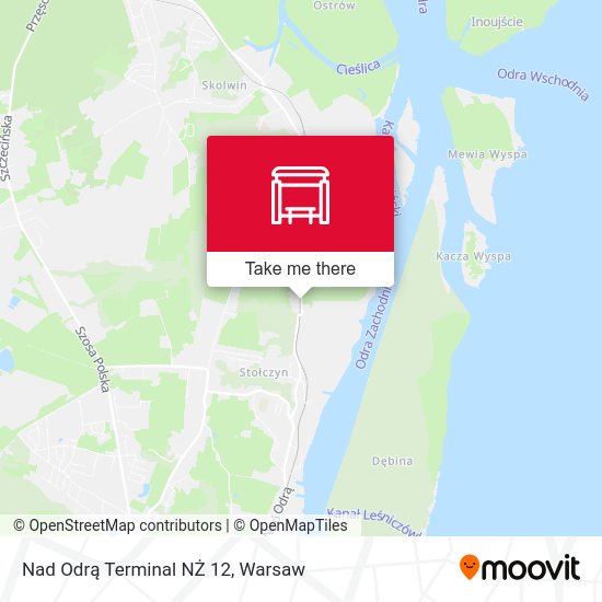 Nad Odrą Terminal NŻ 12 map