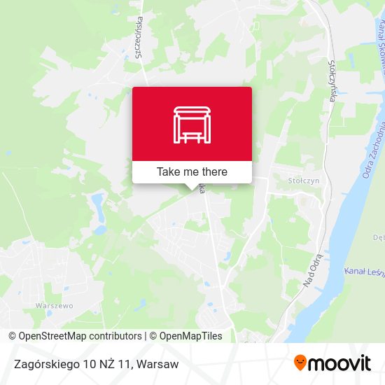 Zagórskiego 10 NŻ 11 map