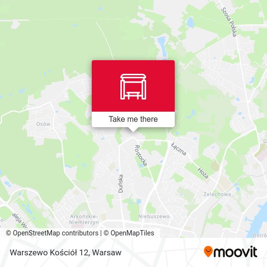 Warszewo Kościół 12 map