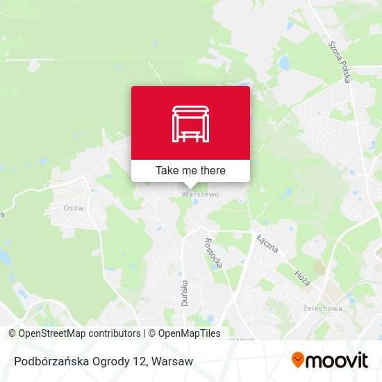 Podbórzańska Ogrody 12 map