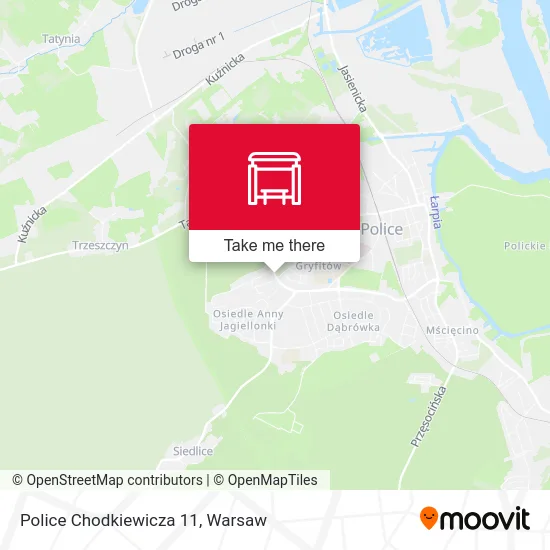 Police Chodkiewicza 11 map