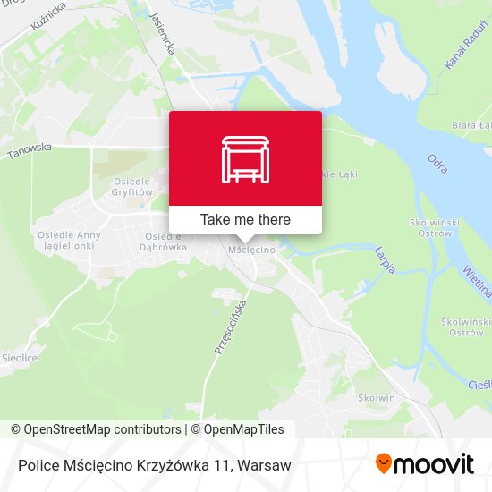 Police Mścięcino Krzyżówka 11 map