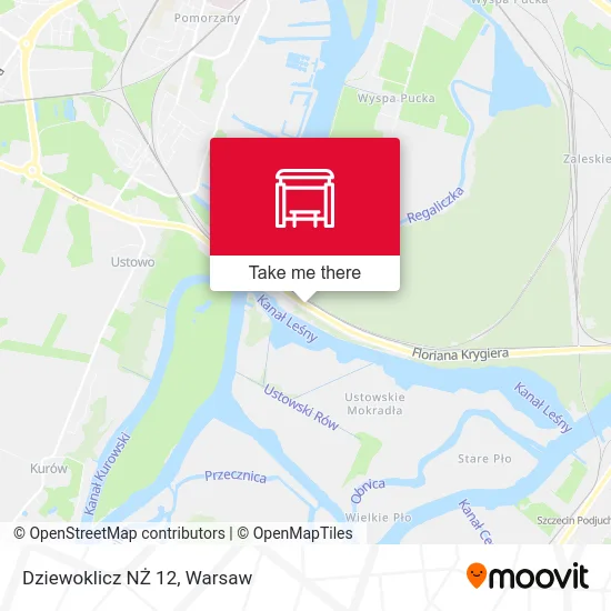Dziewoklicz NŻ 12 map