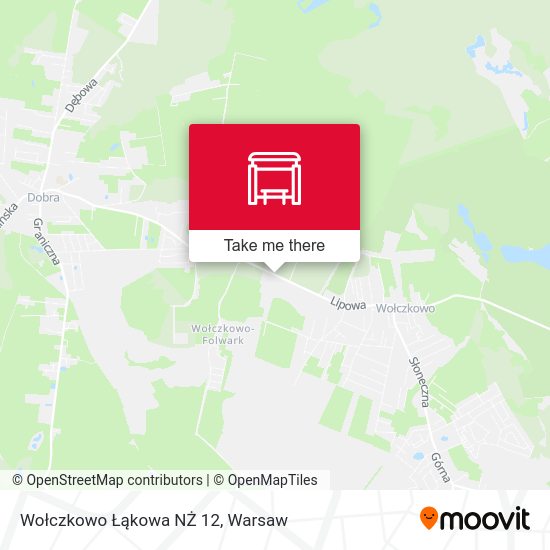 Wołczkowo Łąkowa NŻ 12 map