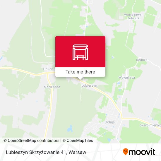 Lubieszyn Skrzyżowanie 41 map