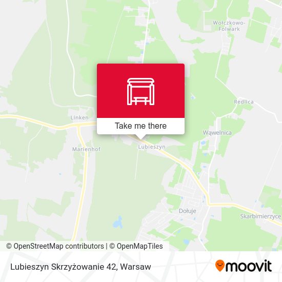 Lubieszyn Skrzyżowanie 42 map