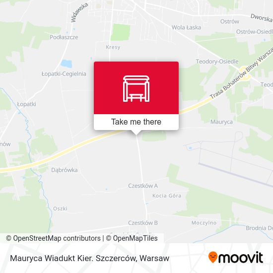 Mauryca Wiadukt Kier. Szczerców map