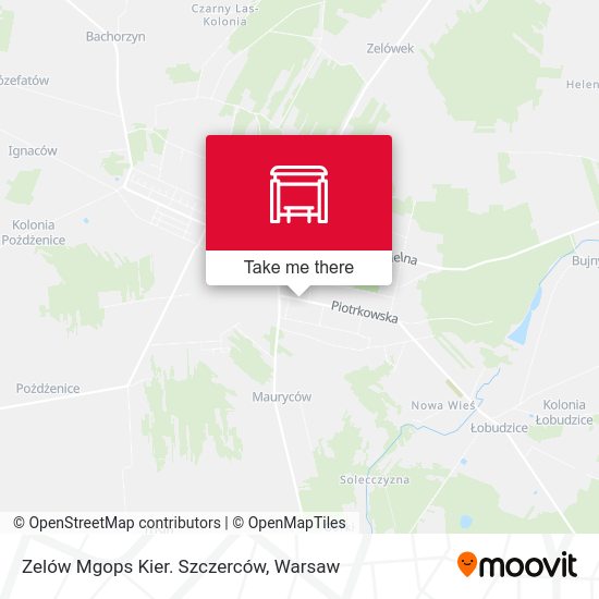 Zelów Mgops Kier. Szczerców map