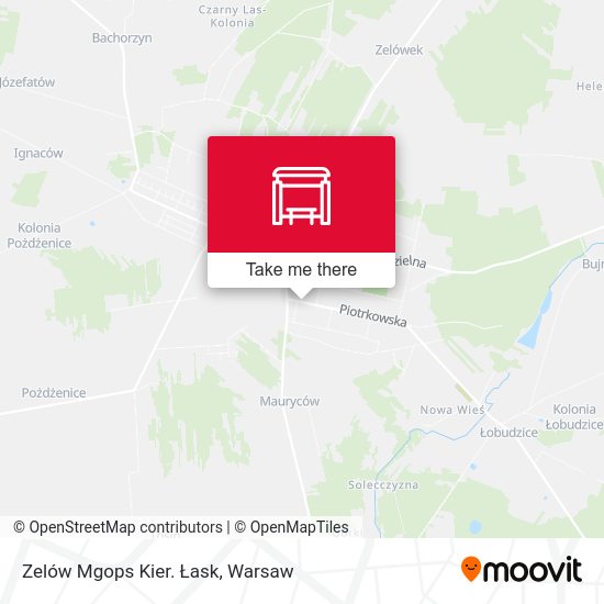 Zelów Mgops Kier. Łask map