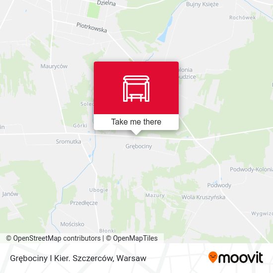 Grębociny I Kier. Szczerców map