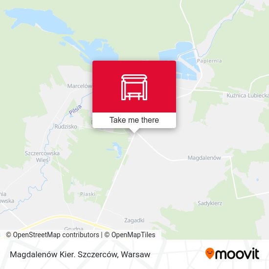 Magdalenów Kier. Szczerców map