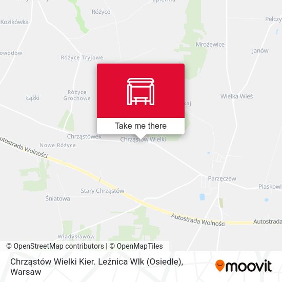 Карта Chrząstów Wielki Kier. Leźnica Wlk (Osiedle)