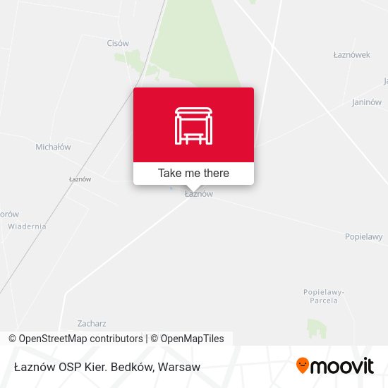 Łaznów OSP Kier. Bedków map