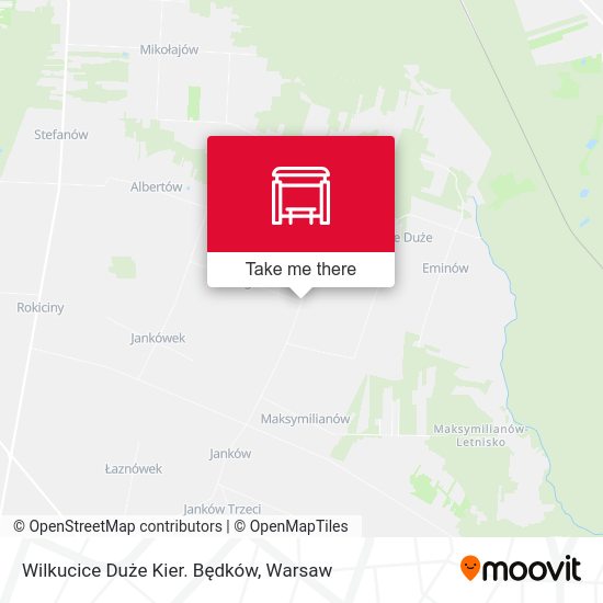 Wilkucice Duże Kier. Będków map