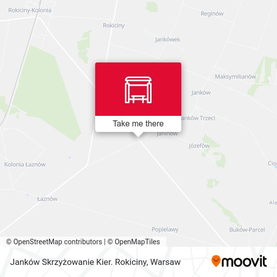 Janków Skrzyżowanie Kier. Rokiciny map