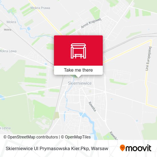 Skierniewice Ul Prymasowska Kier.Pkp map