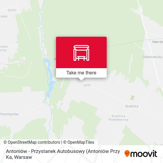 Antoniów - Przystanek Autobusowy map