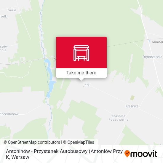 Antoninów - Przystanek Autobusowy map