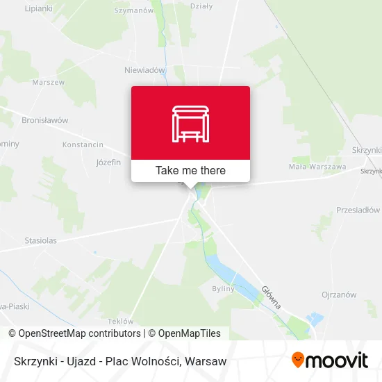 Карта Skrzynki - Ujazd - Plac Wolności