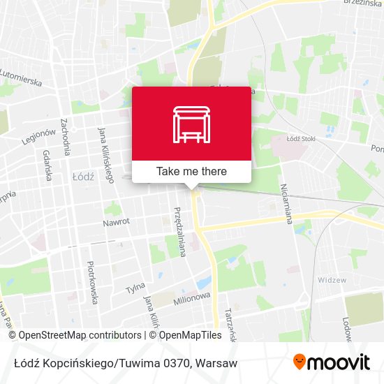 Łódź Kopcińskiego/Tuwima 0370 map