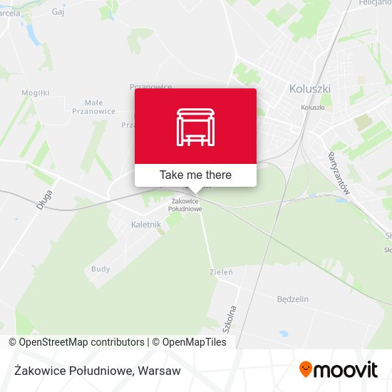 Żakowice Południowe map