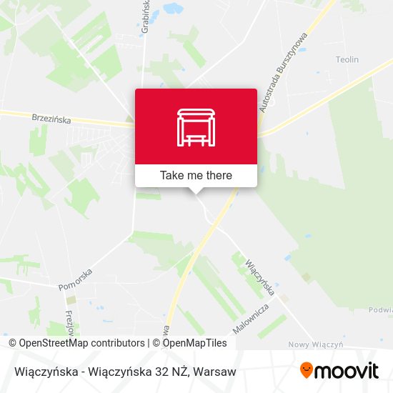 Wiączyńska - Wiączyńska 32 NŻ map