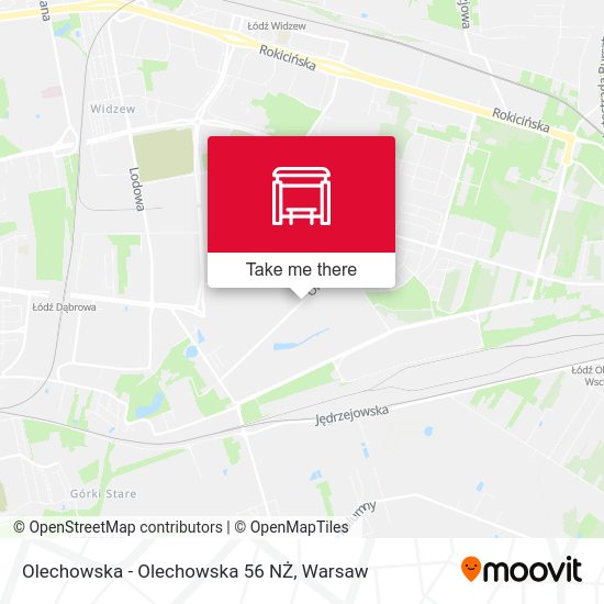 Olechowska - Olechowska 56 NŻ map