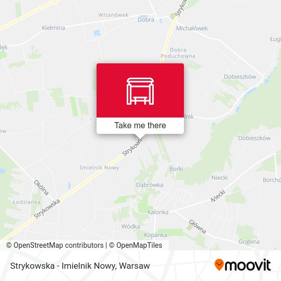 Strykowska - Imielnik Nowy map