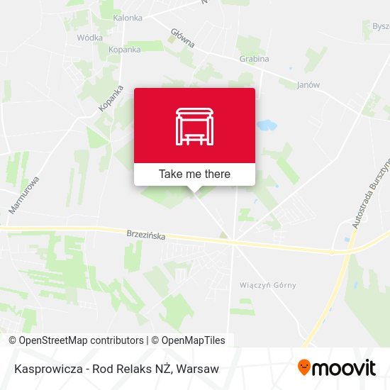 Kasprowicza - Rod Relaks NŻ map