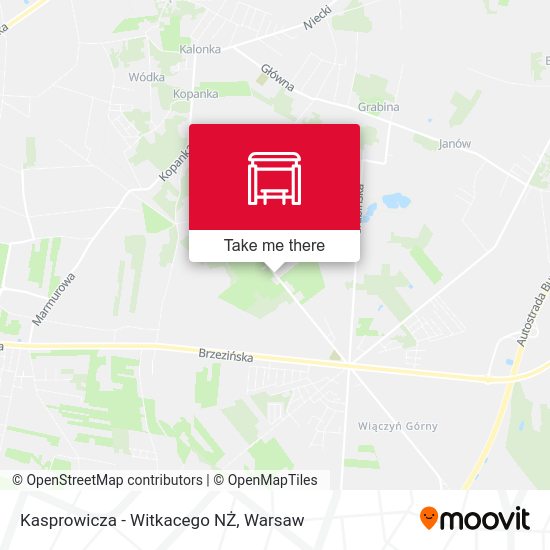 Kasprowicza - Witkacego NŻ map