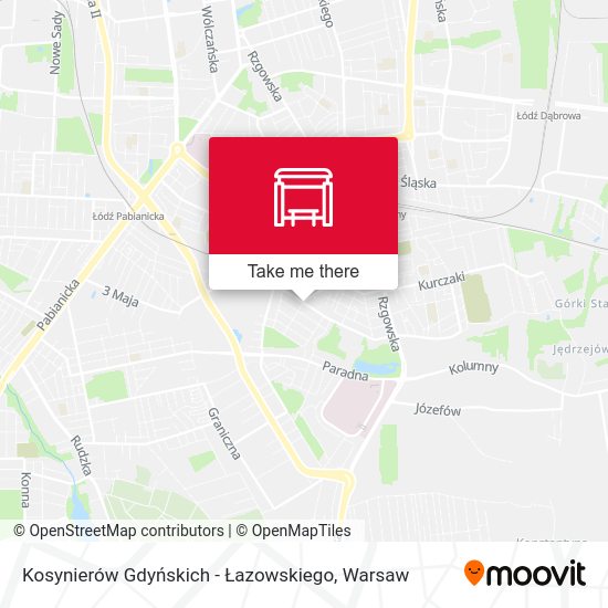 Карта Kosynierów Gdyńskich - Łazowskiego