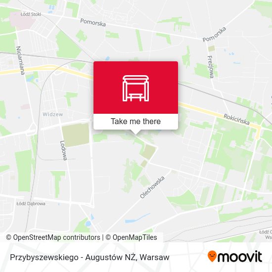 Przybyszewskiego - Augustów NŻ map