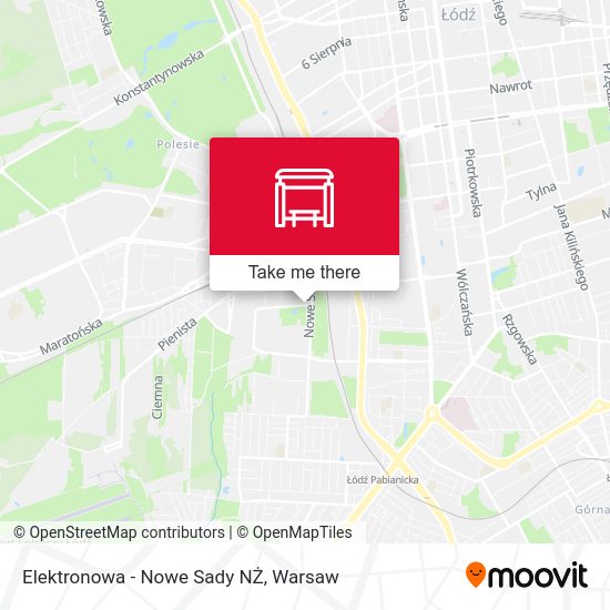 Elektronowa - Nowe Sady NŻ map