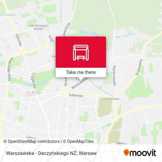 Warszawska - Deczyńskiego NŻ map