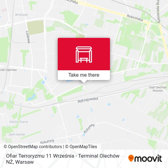 Ofiar Terroryzmu 11 Września - Terminal Olechów NŻ map