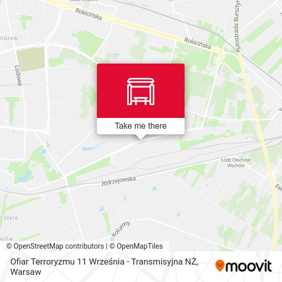 Ofiar Terroryzmu 11 Września - Transmisyjna NŻ map