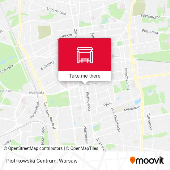 Карта Piotrkowska Centrum