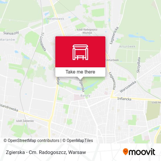 Zgierska - Cm. Radogoszcz map