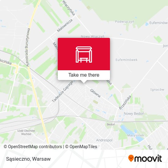 Sąsieczno map