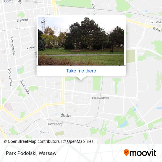 Park Podolski map