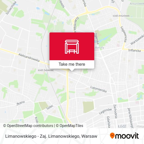 Limanowskiego - Zaj. Limanowskiego map