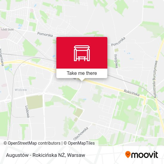 Augustów - Rokicińska NŻ map