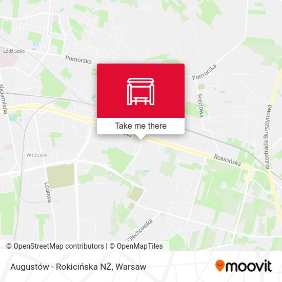 Augustów - Rokicińska NŻ map