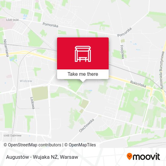 Augustów - Wujaka NŻ map