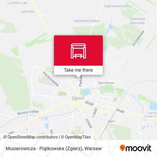 Musierowicza - Piątkowska (Zgierz) map